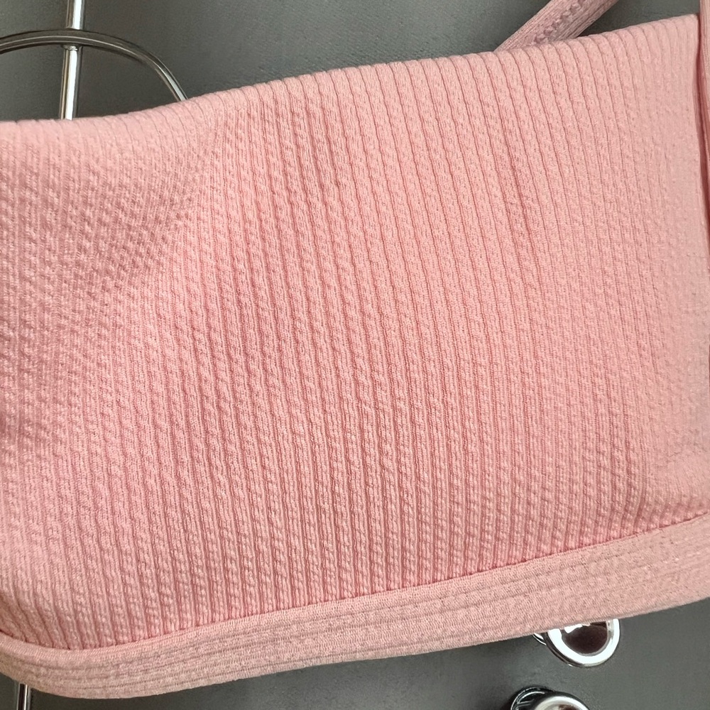 Zaful Blush Ribbed Bikini Set - Picture 2 of 7